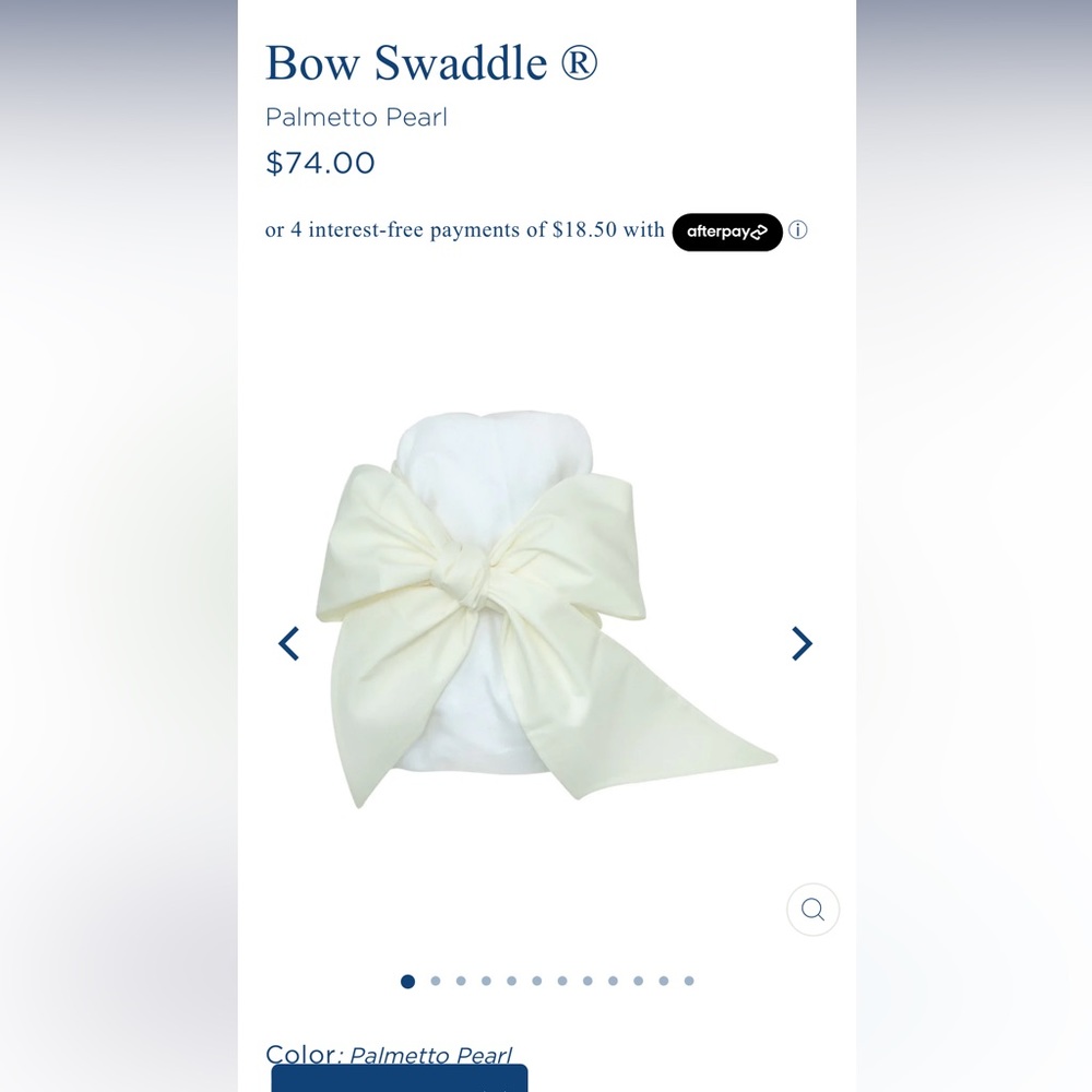 The Beaufort Bonnet Company bow swaddle NWT